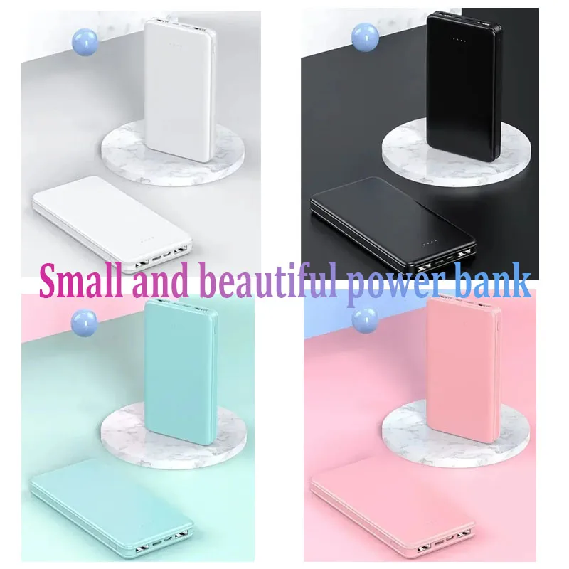 New 20000mAh Ultra Thin Portable Power Bank 20W Super Fast Charger Powerbank Dual Output Dual Input External Spare Battery Pack