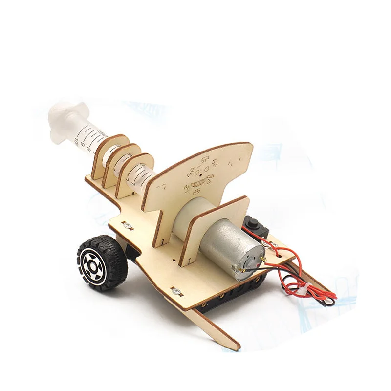Diy ciência brinquedo kit de ferramentas experimentais modelo canhão ar física compressão ar aprendizagem crianças brinquedos educativos material escolar