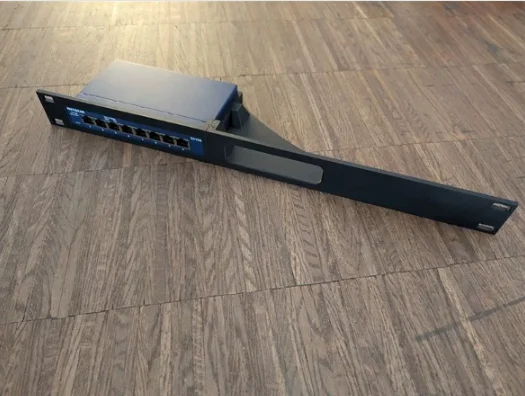 WYORESY for Netgear GS308E GS308EP GS108 Rack‑Mount Bracket Adjustable Frame For 10‑19 Inch Standard Network Cabinets