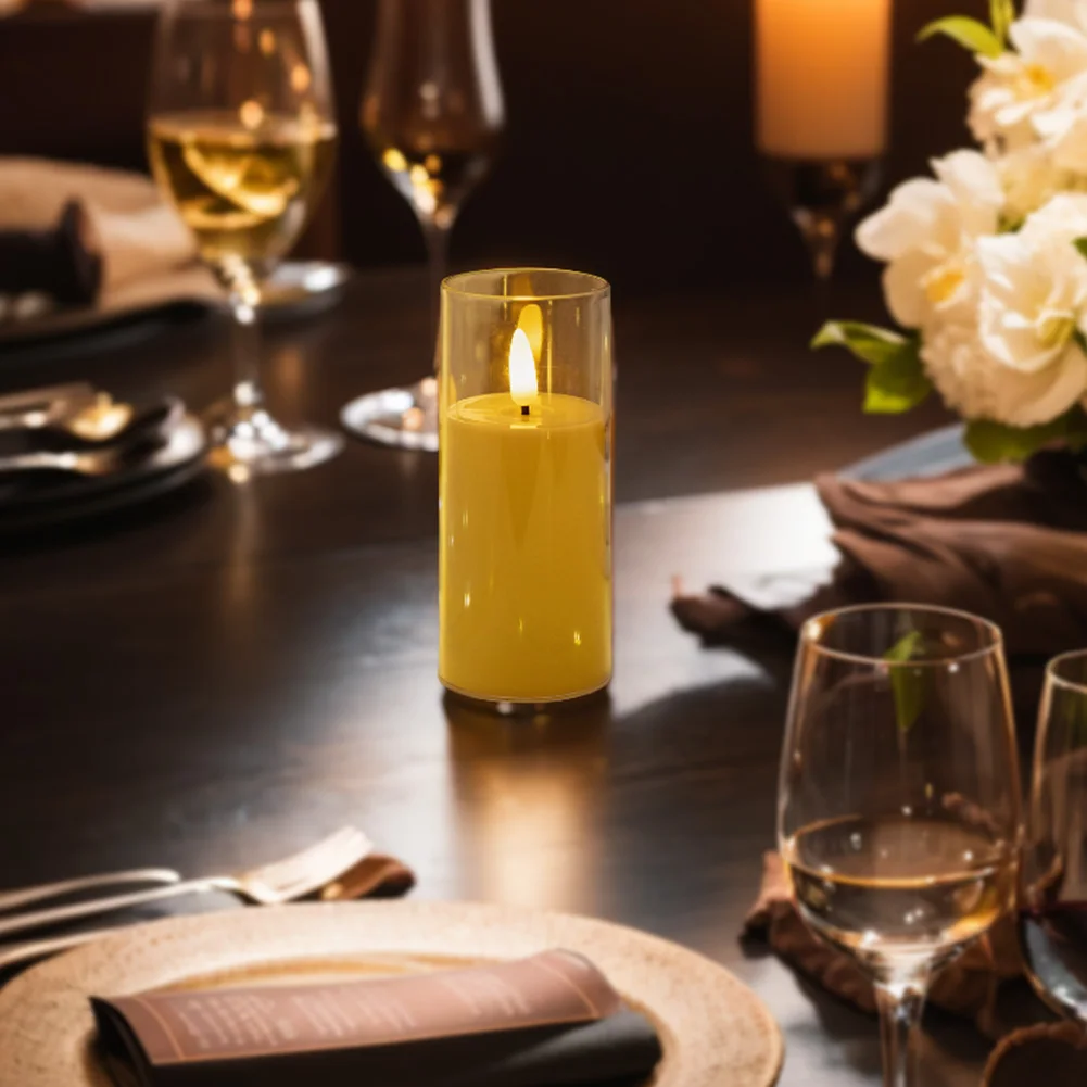 Flameless Candles LED Candle Light Soft Light Battery Operated Flickering Candle Electronic Candle for Wedding Festival
