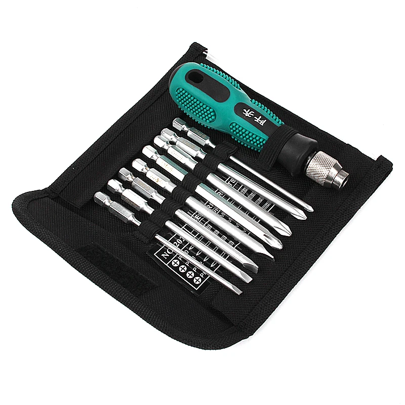 

9 in 1 Screwdriver Set Phillips Slotted Bits Multitool Repair Tool With Magnetic Screw Driver Hand Tools For Home Appliance