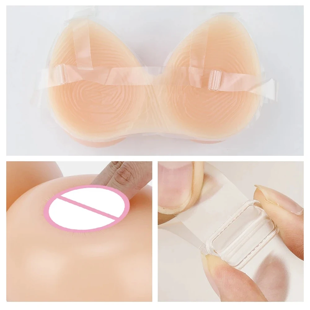 Silicone Artificial Breast Forms Fake Boobs Tits External Prostheses Crossdresser Transgender Shemale DragQuee Cosplay Costumes