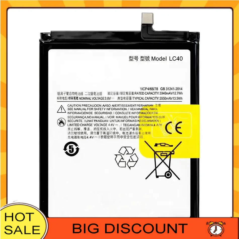 

For Motorola Moto E7 E 2020 High-Efficiency LC40 Mobile Phone Battery 3550Mah