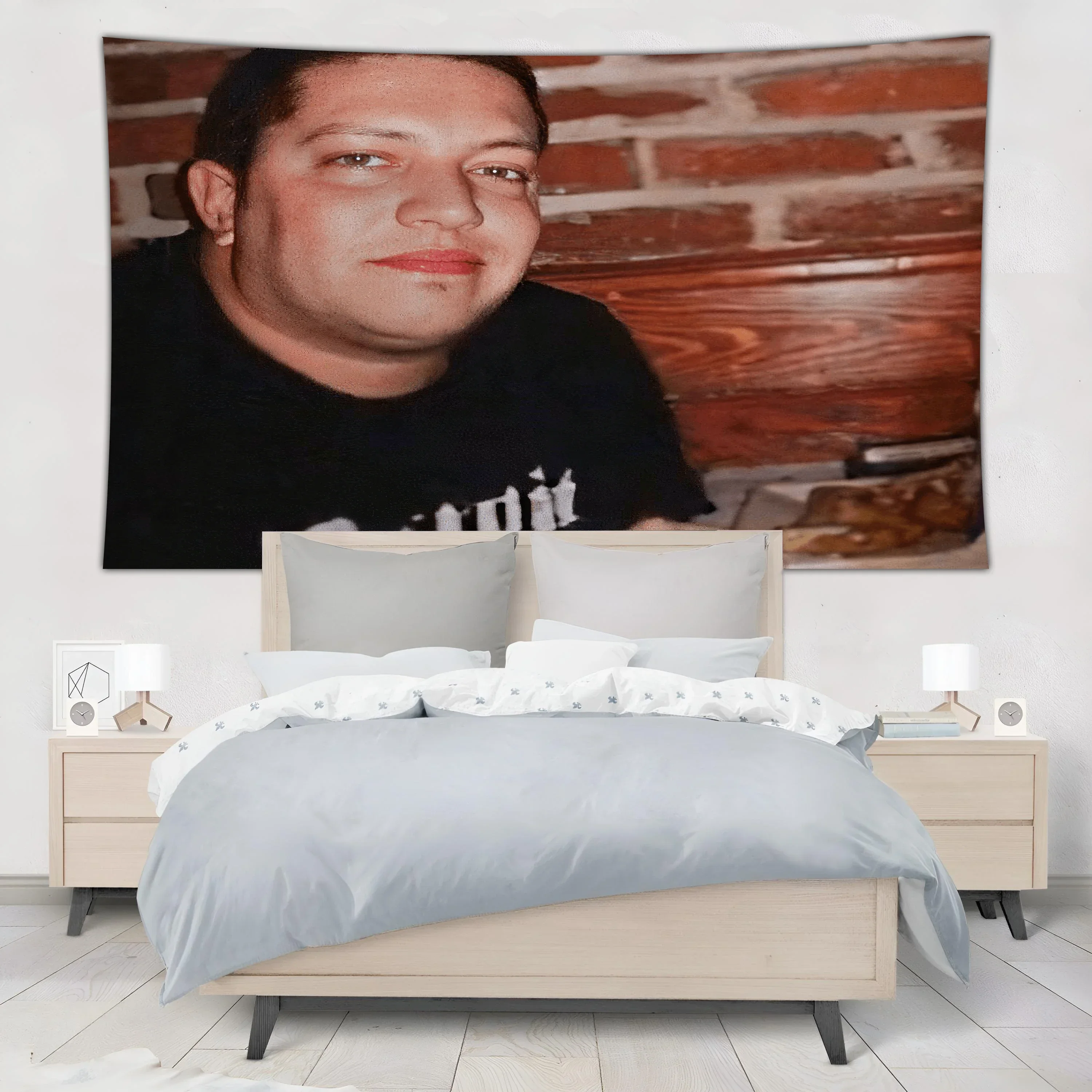 Divertido Sal Vulcano tapiz de payaso no realista para colgar en la pared decoración estética de la habitación tapiz Meme alfombra de Yoga
