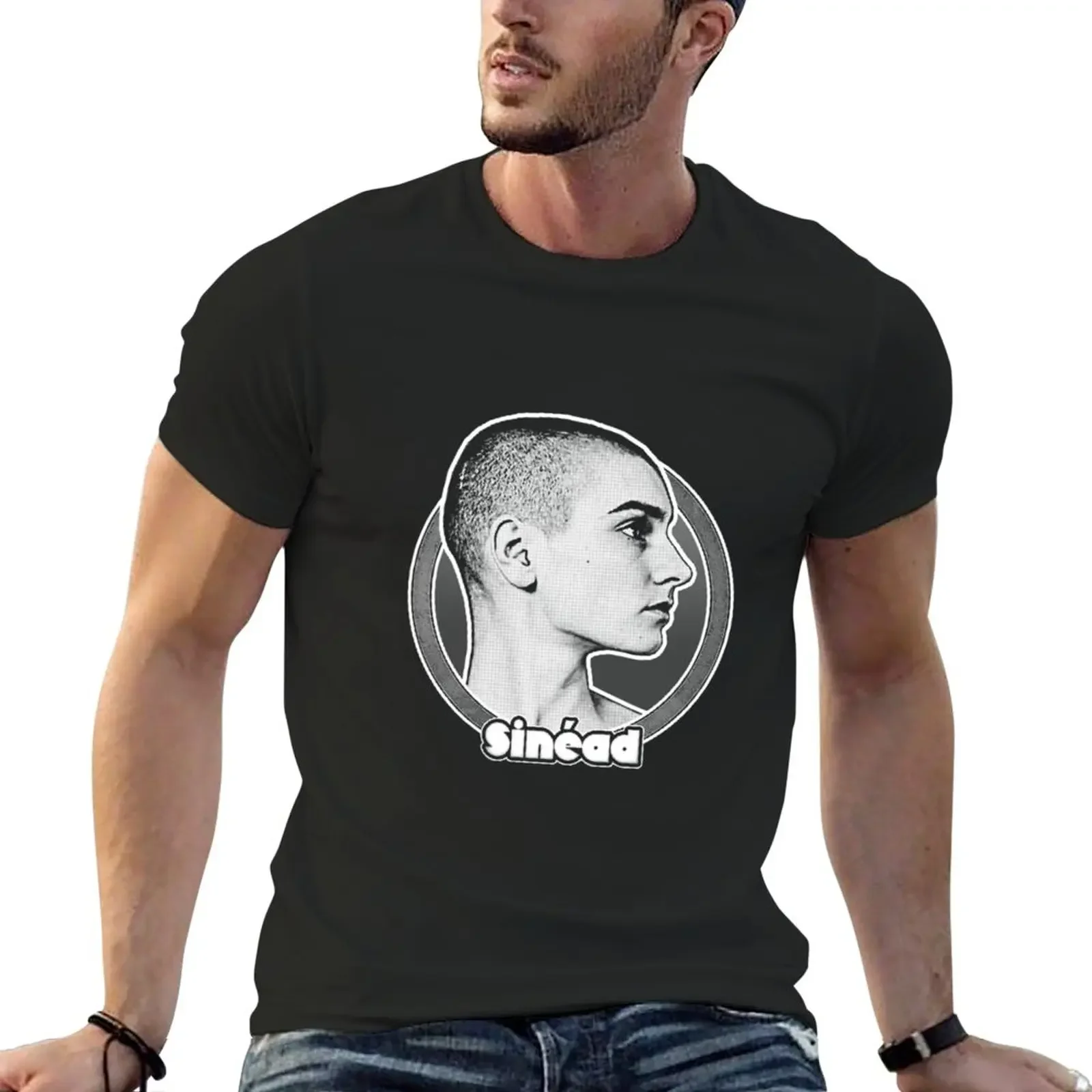 New Sinead O'Connor T-Shirt vintage clothes Blouse hippie clothes plain white t shirts men