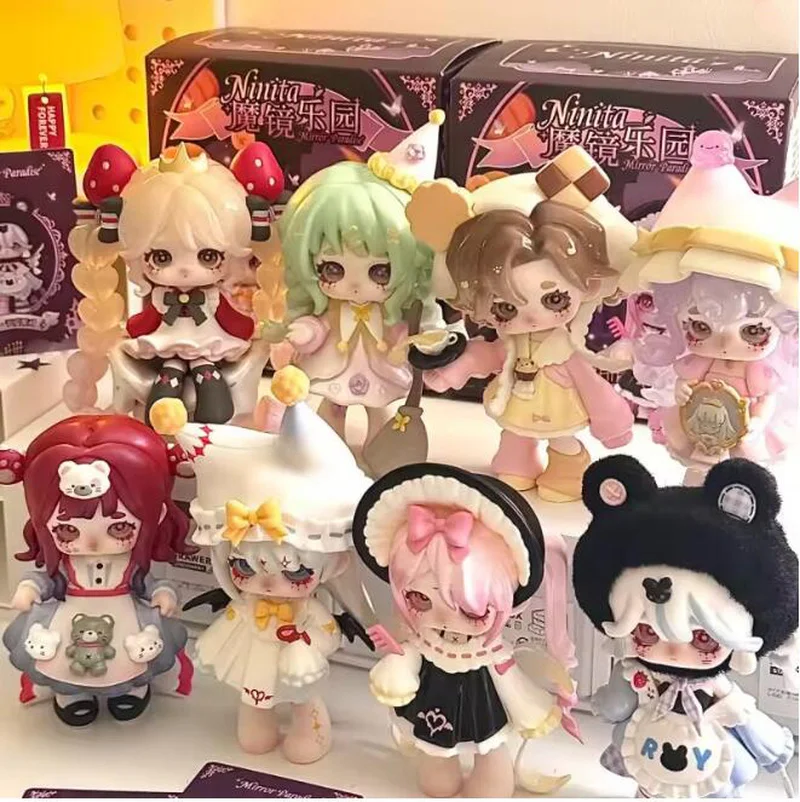 

2025Новый оригинальный Faerie Ninita Magic Mirror Paradise Series, слепая коробка из ПВХ, изысканные креативные настольные украшения, игрушки, подарок-сюрприз