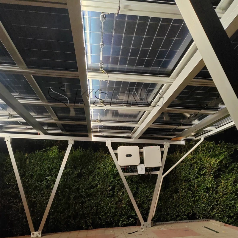 Efficient Space Utilization Aluminum Modern Solar Carport for Home Parking and Sustainable Energy Solution