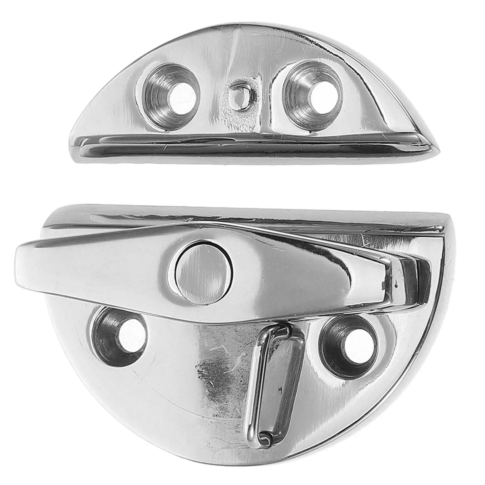 Round Hinge Rotating Latch Stainless Steel Marine Boat Hatch Door Latches CabinetLatch Yacht Fishing MultiUse Secure Storage