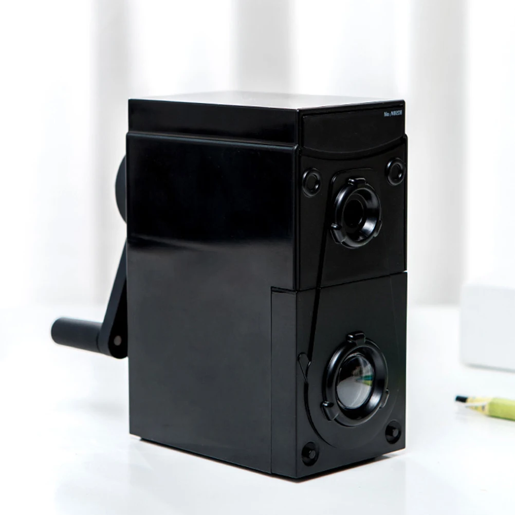 

Pencil Sharpener Manual Mechanical Students Sketch Mini Large Capacity ABS PP Steel Smooth Core Long Point