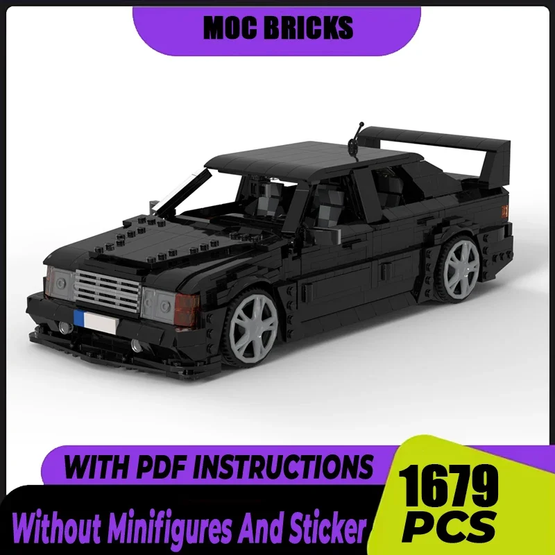 MB190 Champion Speed Cars  RT/10 Moc Building Blocks Super Sports Car Model Bricks DIY Assembly Construction Toy Holiday Gifts