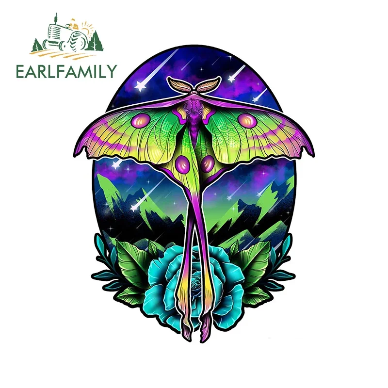 

EARLFAMILY 13cm x 10.6cm For Comet Moth Vinyl Material Car Stickers Auto Air Conditioner Decal Laptop Personality Decoration