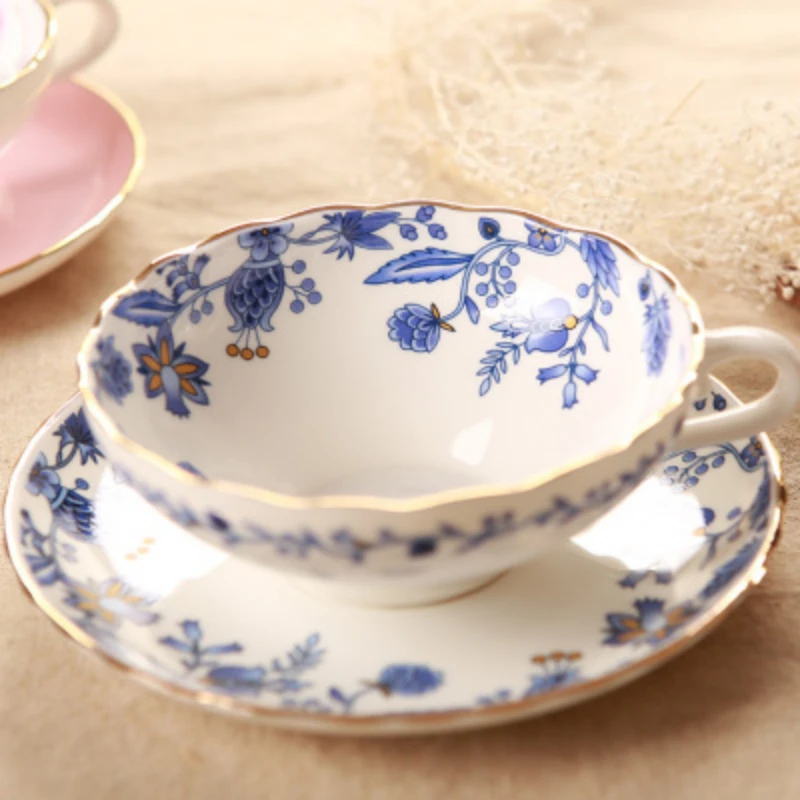 European Style Bone China Coffee Cup High Grade Afternoon Tea Cups Creative Ceramic Tea Set Coffee Cup Coffee Mug