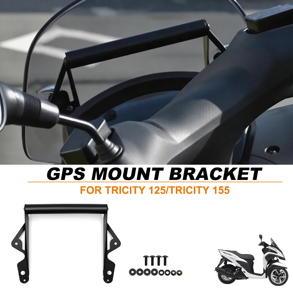 

Smartphone Stand Holder GPS Navigation Mount Bracket Bar Plate Support For Tricity 125 2014-2021 TRICITY 155 2016-2021