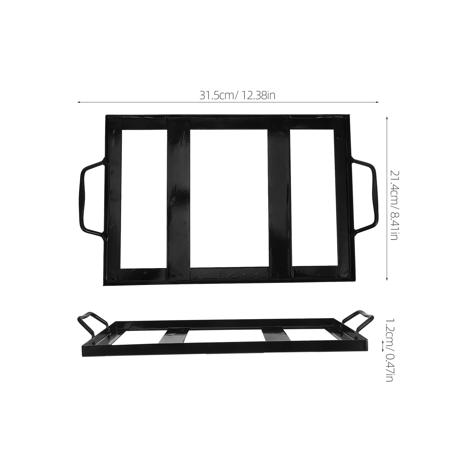 Black Salt Plate Rack Barbecue Cooking Tool Iron Enamel Durable Bbq Supply Accessory Salt Plate Rack Bbq Tools