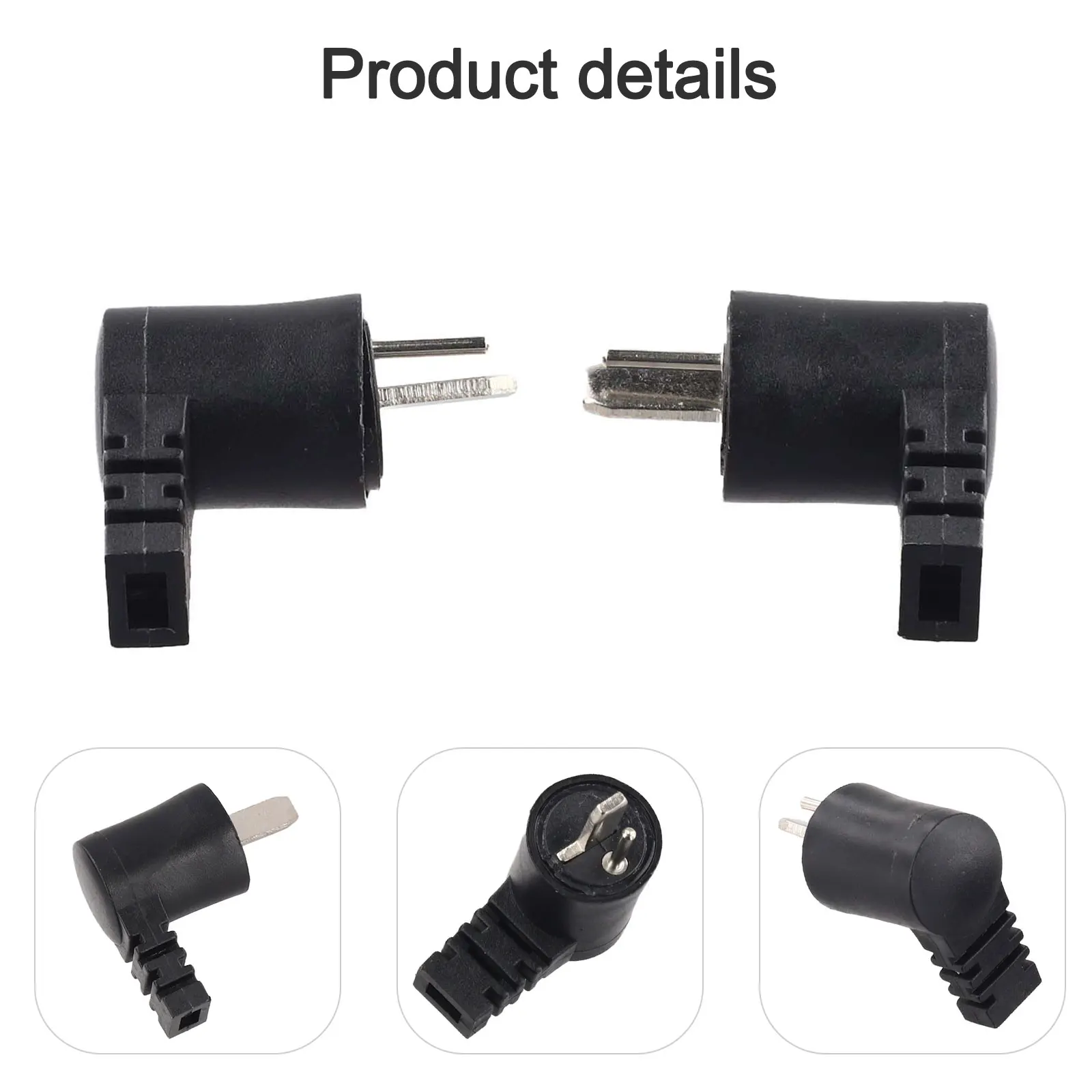 2023 New Connector 2-pin 2 Pcs Audio Bend Black DIN Easy To Install Hi-Fi IP20 Straight Angle 1 Pair 2023 New Connector