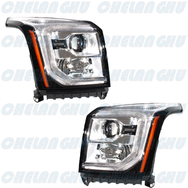 LED HeadLight For GMC Yukon 2015 2016 2017 2018 2019 2020 1 Pair Front HeadLamp DRL fog light car accessories