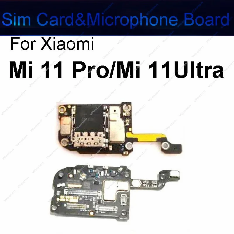 Carte de chargement USB pour Xiaomi Mi 11 11Lite 11 11T 11X Pro 11Ultra 11i 11X, avec Microphone et pièces de carte Sim