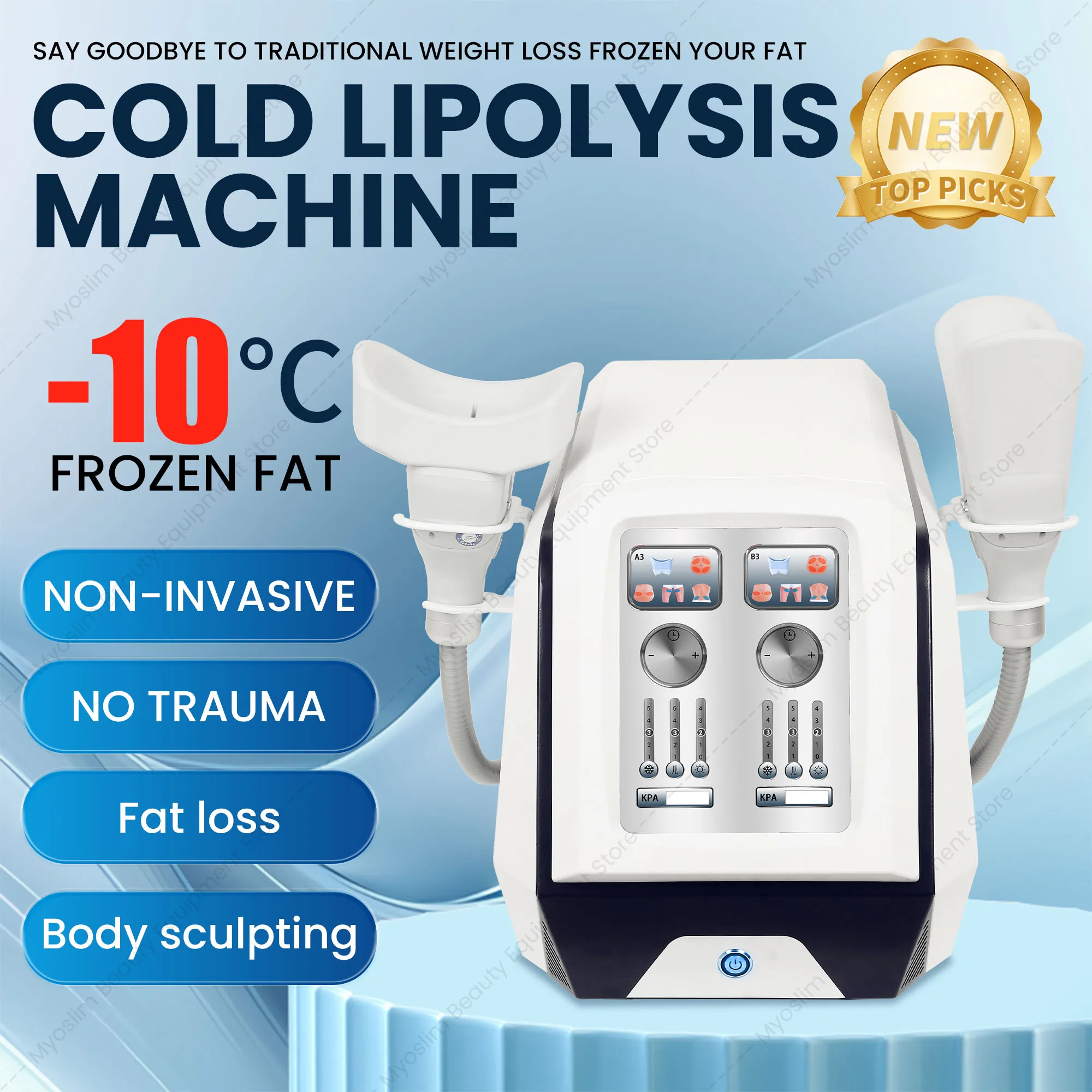Professional Cool Wave 2.45GHz Skin Tightening Machine for Body Contouring and Anti-Cellulite Treatment Beauty Machine
