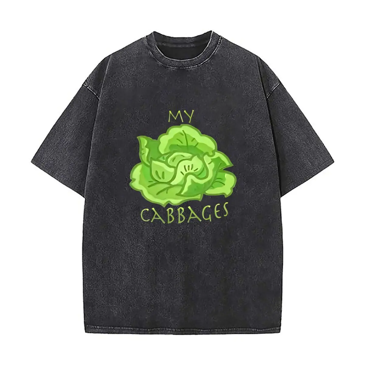 my cabbages! Oversized Short Sleeve Loose Streetwear Short Sleeve Tops Tee