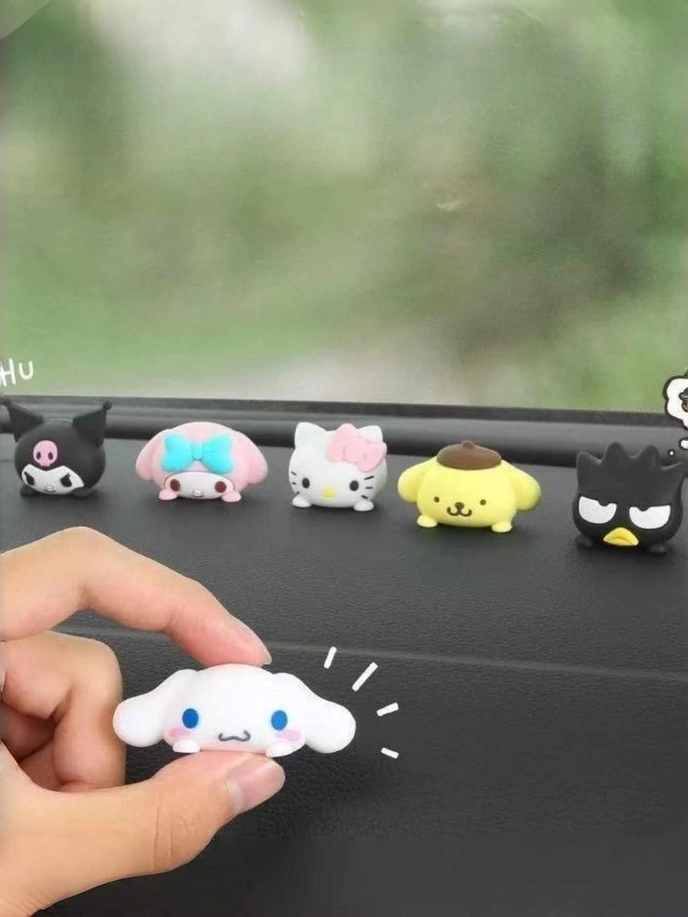 

1 шт. Прочные резиновые 3D-украшения для приборной панели автомобиля Hello Kitty, My Melody, Kuromi, Cinnamoroll, милые мультяшные аксессуары для интерьера автомобиля