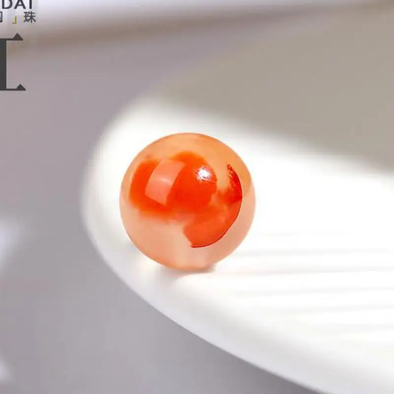 

10 мм натуральный класс A ледяной плавающий цветок южный красный агат бусины для изготовления ювелирных изделий Diy браслет ожерелье из бисера аксессуары