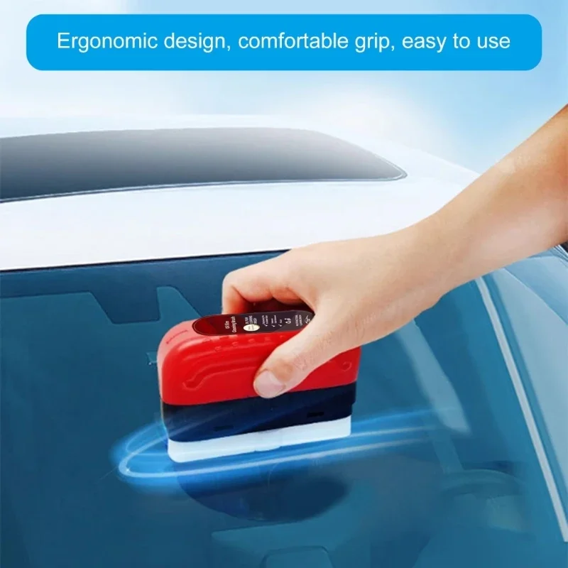 Automotive Window Glass Oil Film Remover Cleaner Applicator Reduce Rain Adhesion Quick Clean for Rainy Days Safe Driving