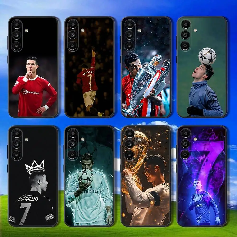 

R-Ronaldo Cool CR7 Phone Case For Samsung Galaxy A13,A21s,A22,A31,A32,A52,A53,A71,A80,Soft Black Shell