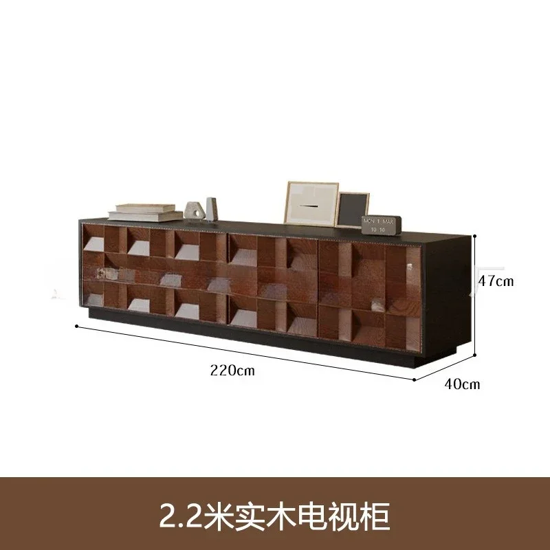 

LMedieval TV cabinet living room household French retro solid wood floor small apartment living room floor cabinet