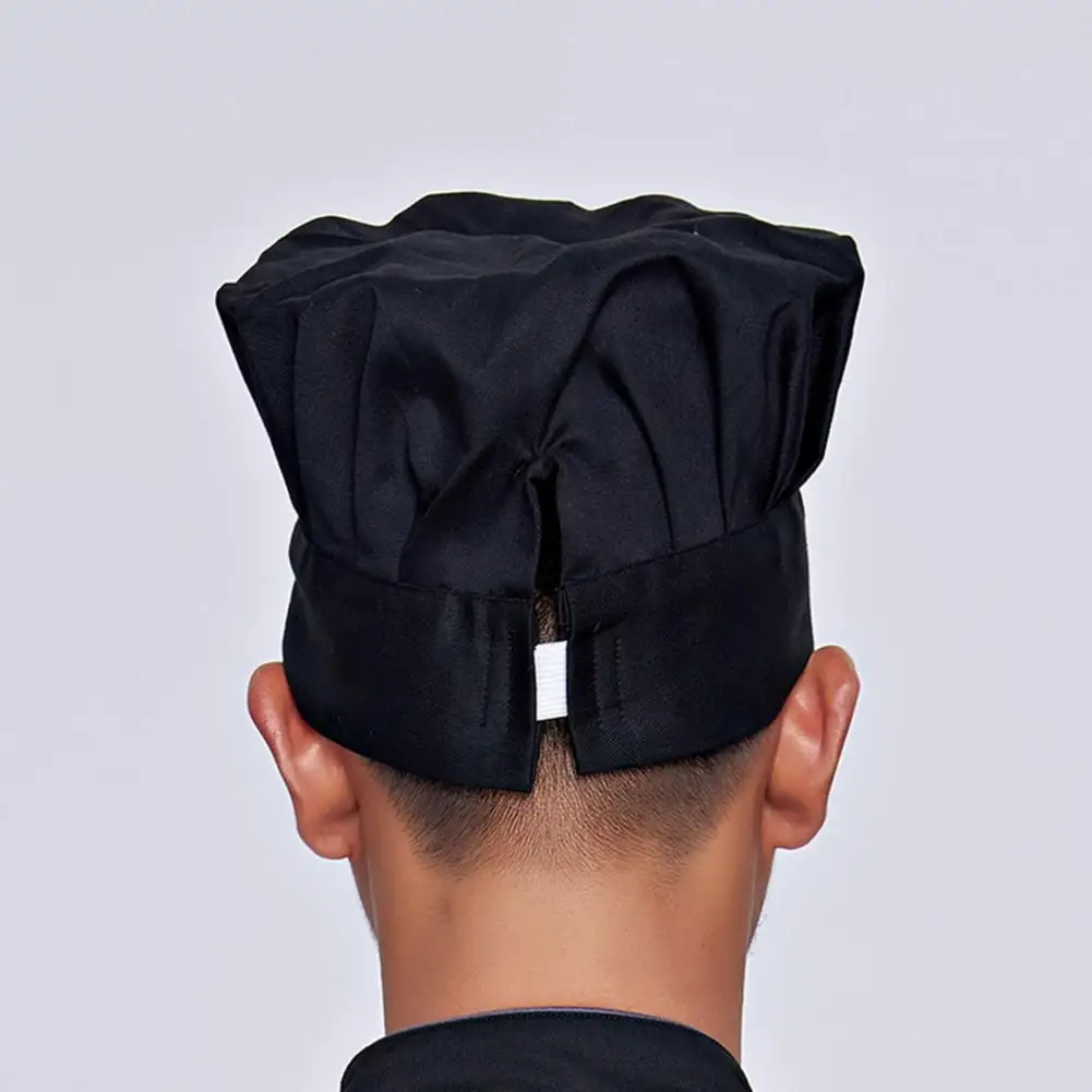 Comodo cappello da cuoco cucina Catering lavoro cappello da cuoco cappello da cuoco professionale per cucina Catering Unisex solido per capelli per la cottura