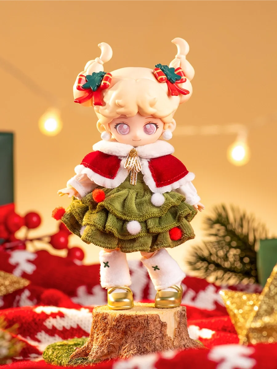 16cm Peetsoon Teennar Anime Figure 12 Points Bjd Combination Christmas Limited Hang Card Action Figures Model Dolls Decor Girl T