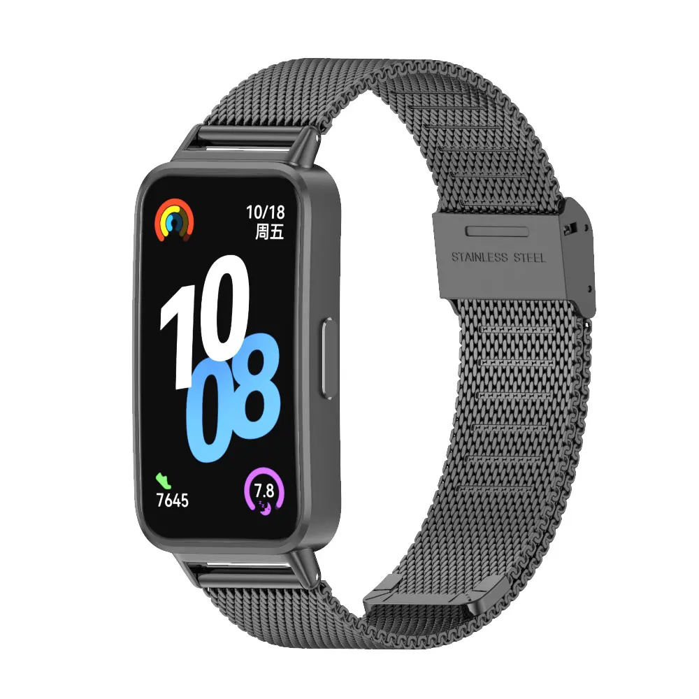 Correa de reloj de Metal para Huawei Band 10, correa para Huawei Band 9, accesorios de repuesto de acero inoxidable