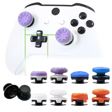 2pcs Hand Grip Extenders Caps Game Controller Gamepad Thumb Stick Grips Rocker Stick Extenders Caps For PS4 PS5 Xbox Accessories