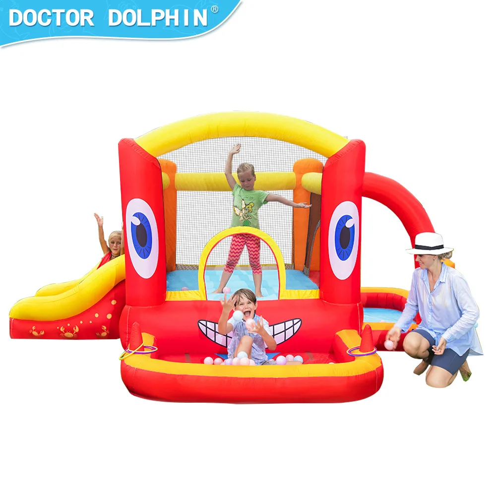 Inflatable Bouncer with slide Play for kids ages 2 to 8 Outdoor backyard slide Bed Jump Playgrounds