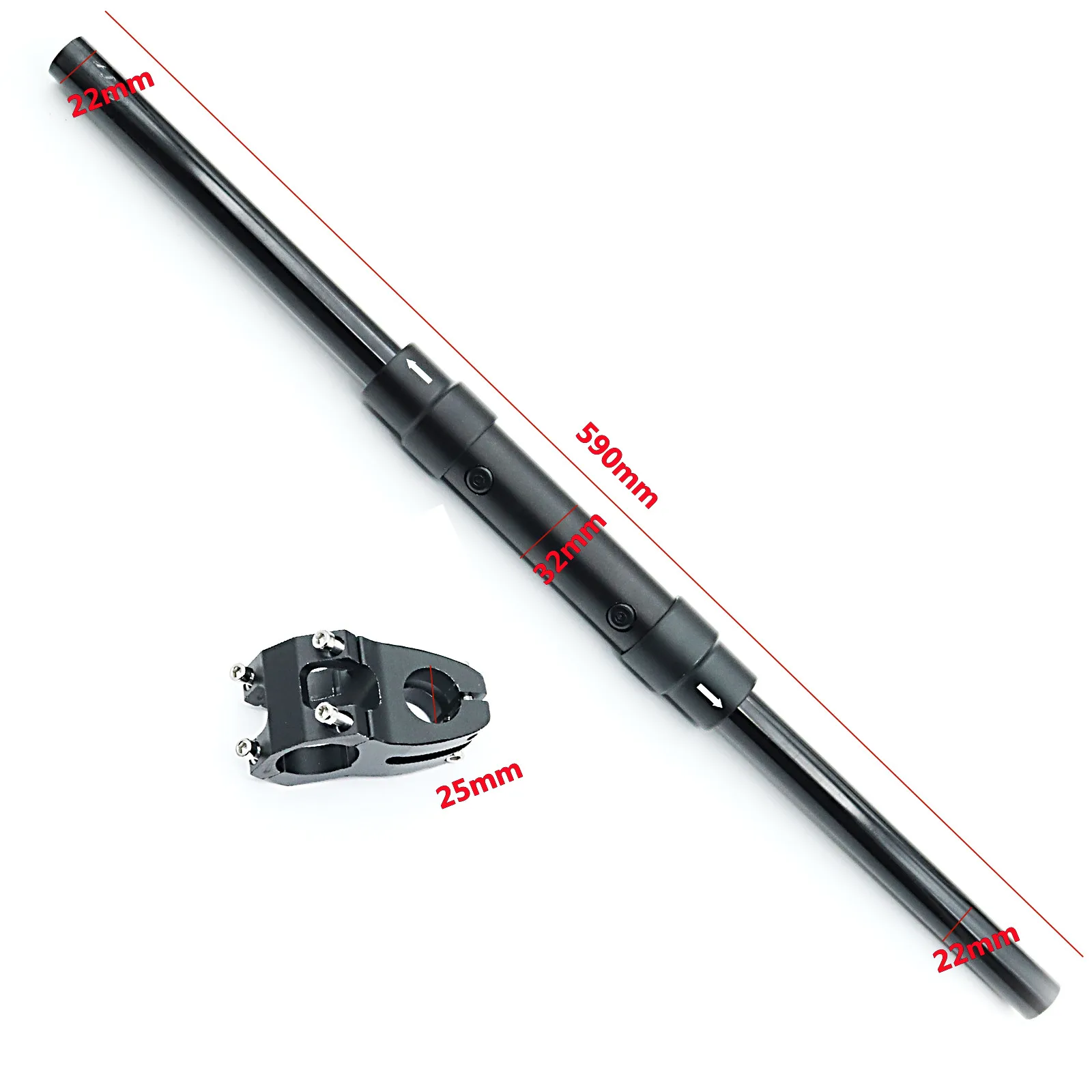 High quality KuGoo M4 8 / 10 inch electric scooter folding handle front bar accessories