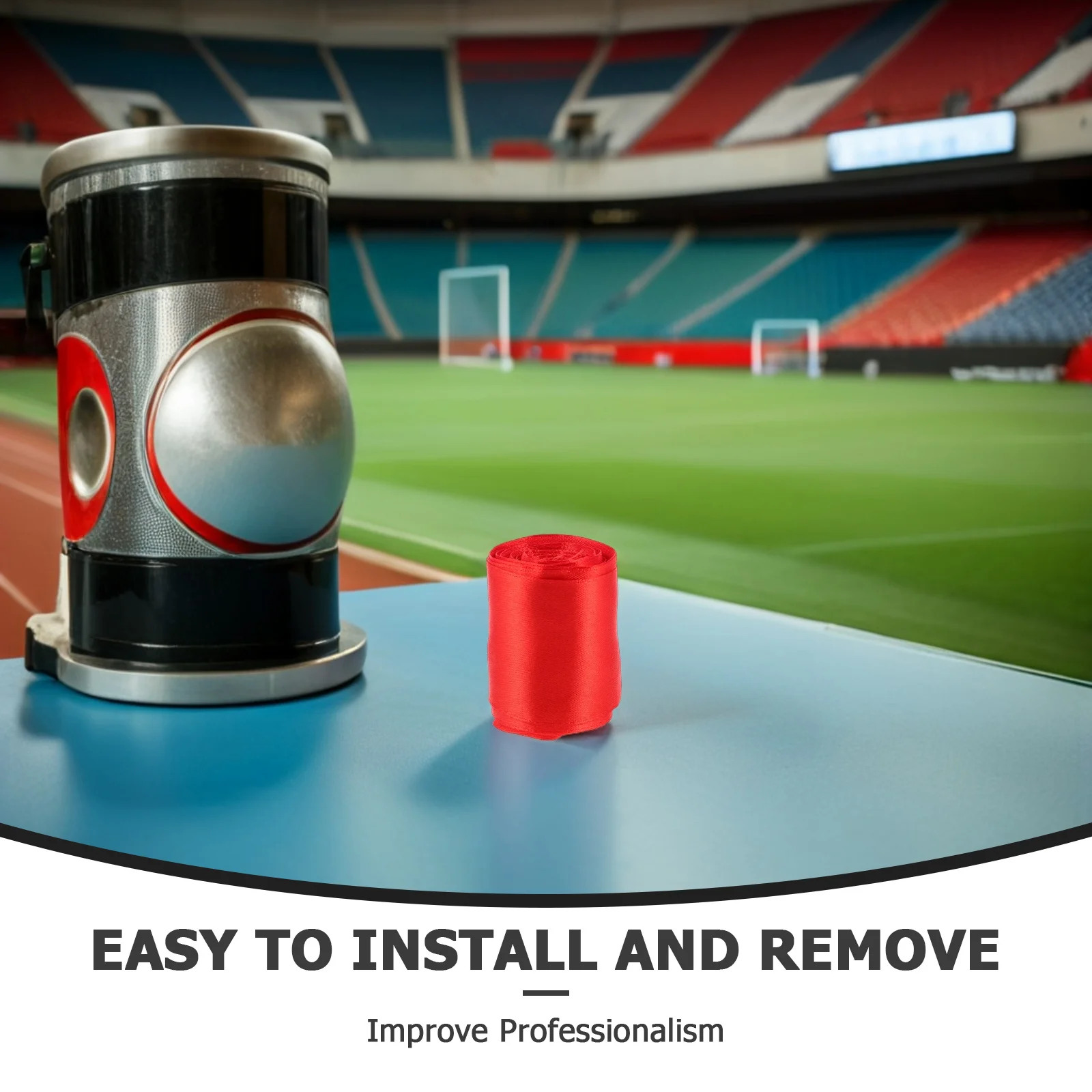 حزام من الساتان البوليستر الأحمر، حزام تصادم السباق، حزام الجري، شريط ماراثون النهائي، شريط رياضي #4