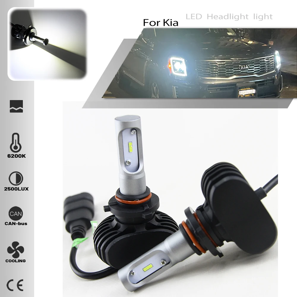 

High Power 8000LM LED Headlight White LED 9005 HB3 T15 T10 High Low beam Headlight back up light For 2020 2021 Kia Telluride