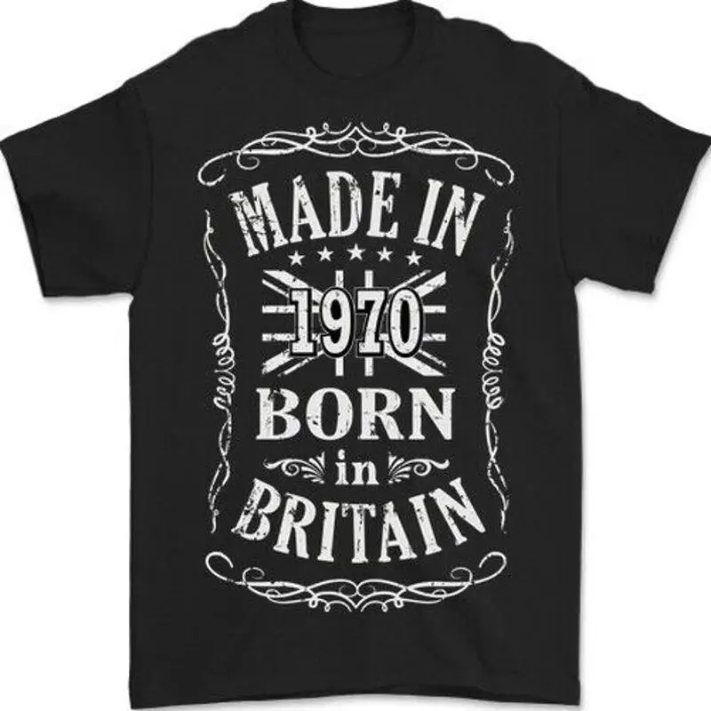 

Born IN Brittany 55th Birthday Made 1970 Mens 100% Cotton T-Shirt