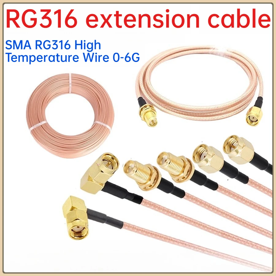 

RF Connecting Cable BNC to SMA Male To Female RG316 Extension Cable N / SMA To MMCX SMB Adapter Nut Bulkhead Extension Coax