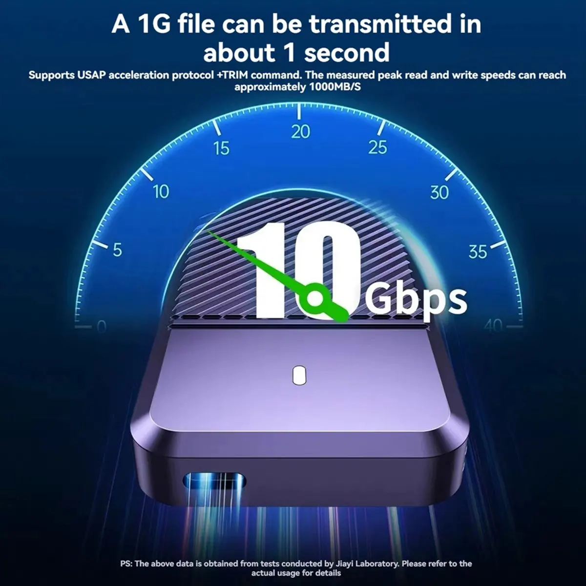 N86R 8848-10G Hard Drive Enclosure M.2 NVME Protocol Solid State Hard Drive Box SSD External Box Built-in Type-C Short Cable