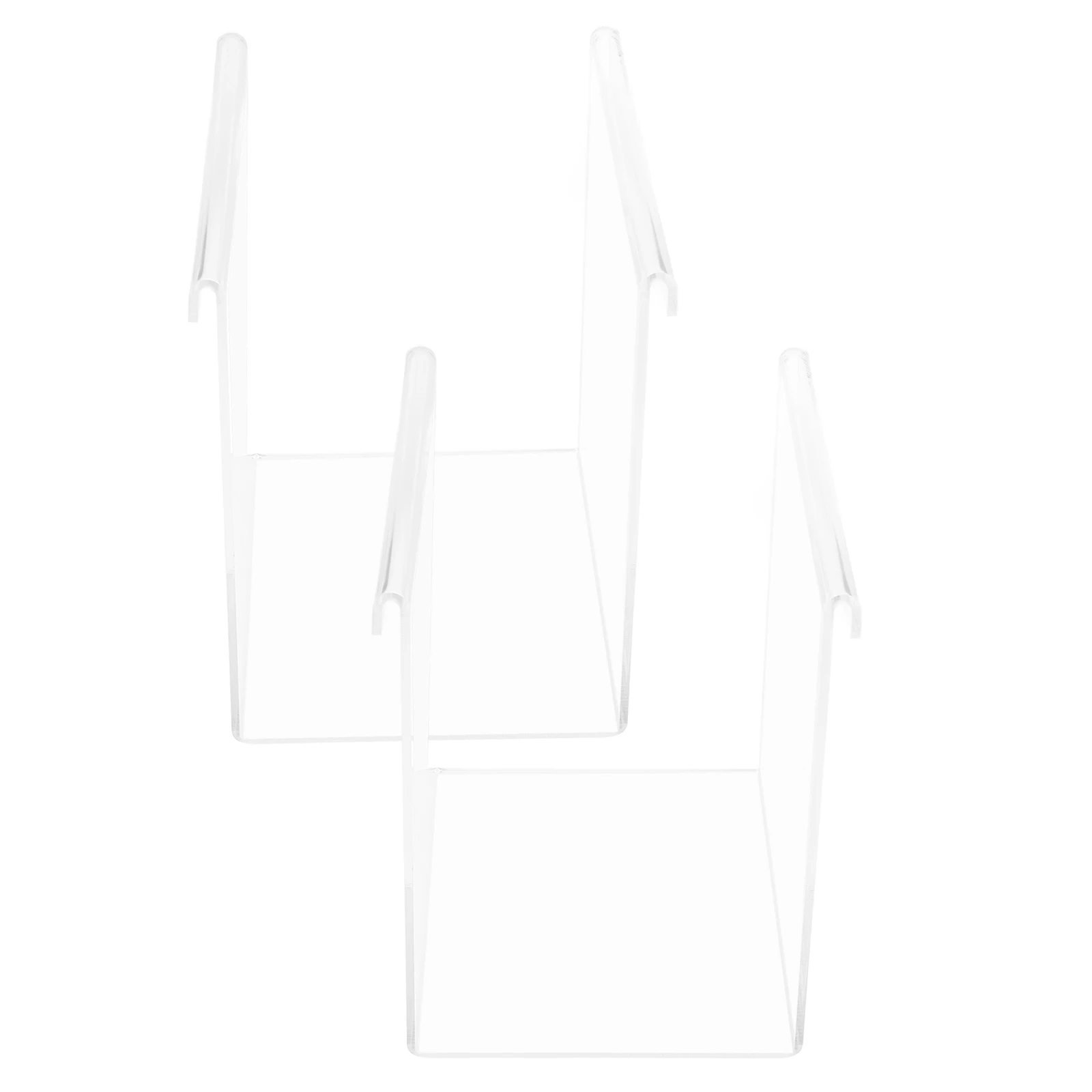 

2pcs Food Prep Bag Holder Universal Stand Freezer Bags Holder Filling Acrylic Storage Rack Portable Meal Prep Zip Bag Stand