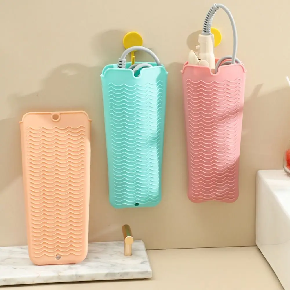 Anti-Slip Curling Iron Insulation Mat Portable Anti-Heat Silicone Heat Resistant Mat Multiple Colors Silicone Material