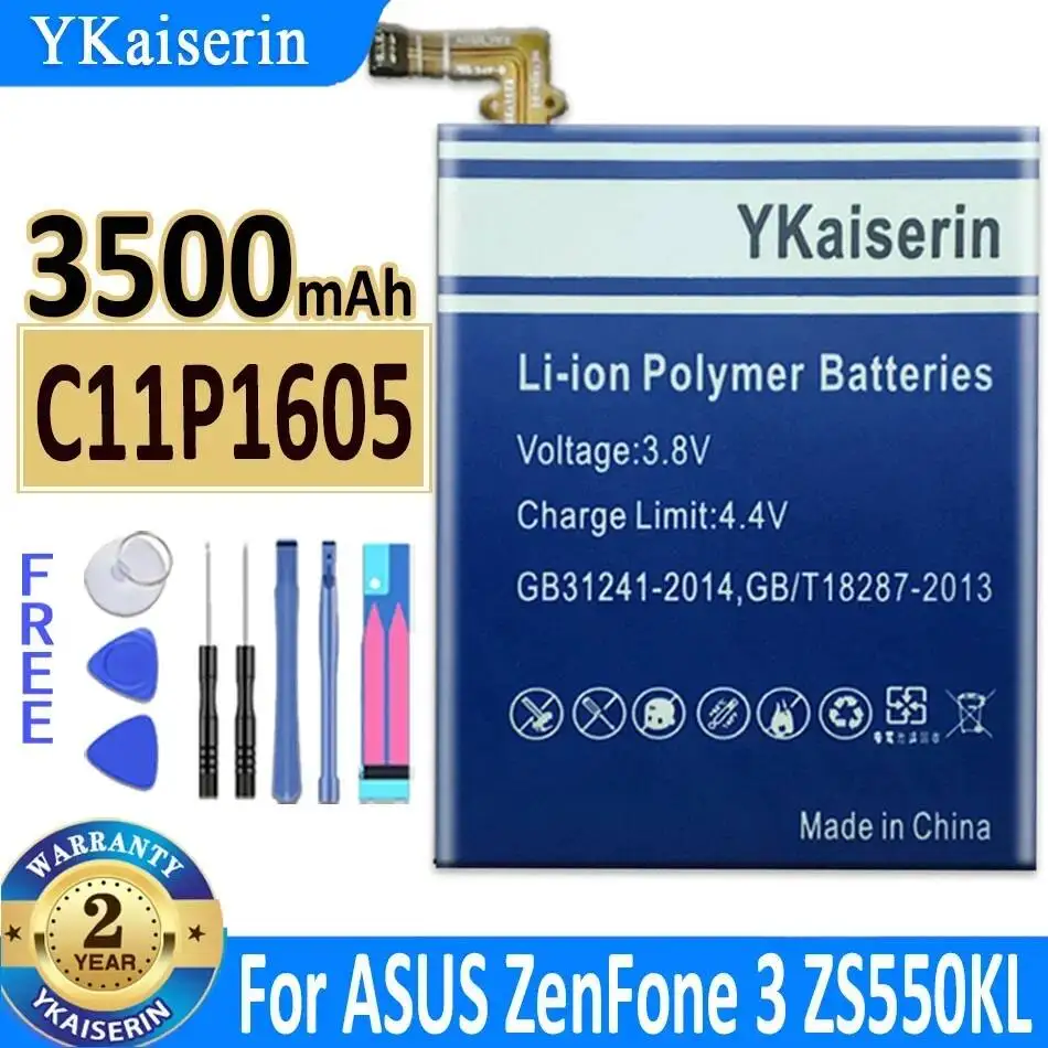 

Аккумулятор для мобильного телефона высокой производительности для Asus Zenfone 3 ZS550KL 570KL Z01FD 3500 мАч C11P1605