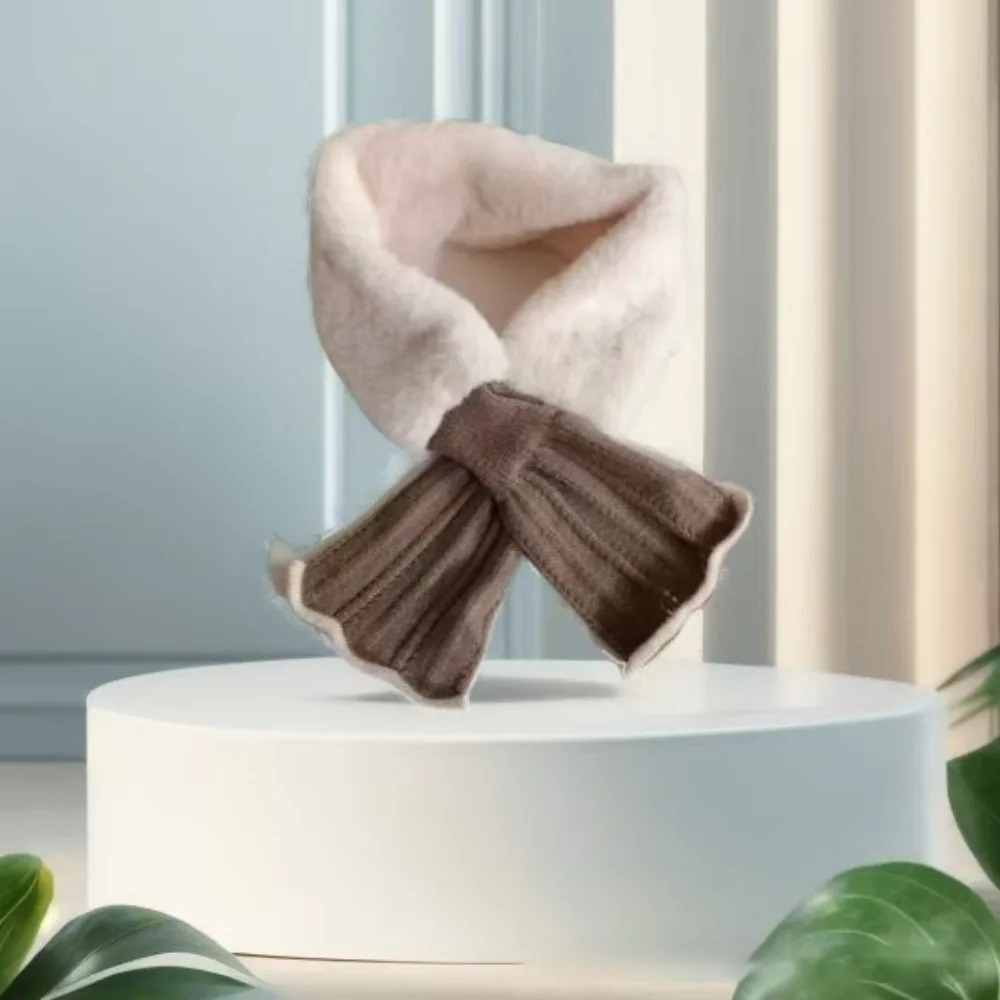 لينة الصليب وشاح محبوك يندبروف رشاقته الرقبة الأوشحة الرقبة حماية شال العمود الفقري العنقي وشاح دافئ النساء الملحقات #2