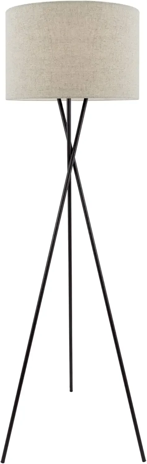 

Kira Home Sadie 60"Modern Tripod LED Floor Lamp+9W bulb (Energy Efficient/Eco-Friendly),Honey Beige Drum Shade,Oil Rubbed Bronze