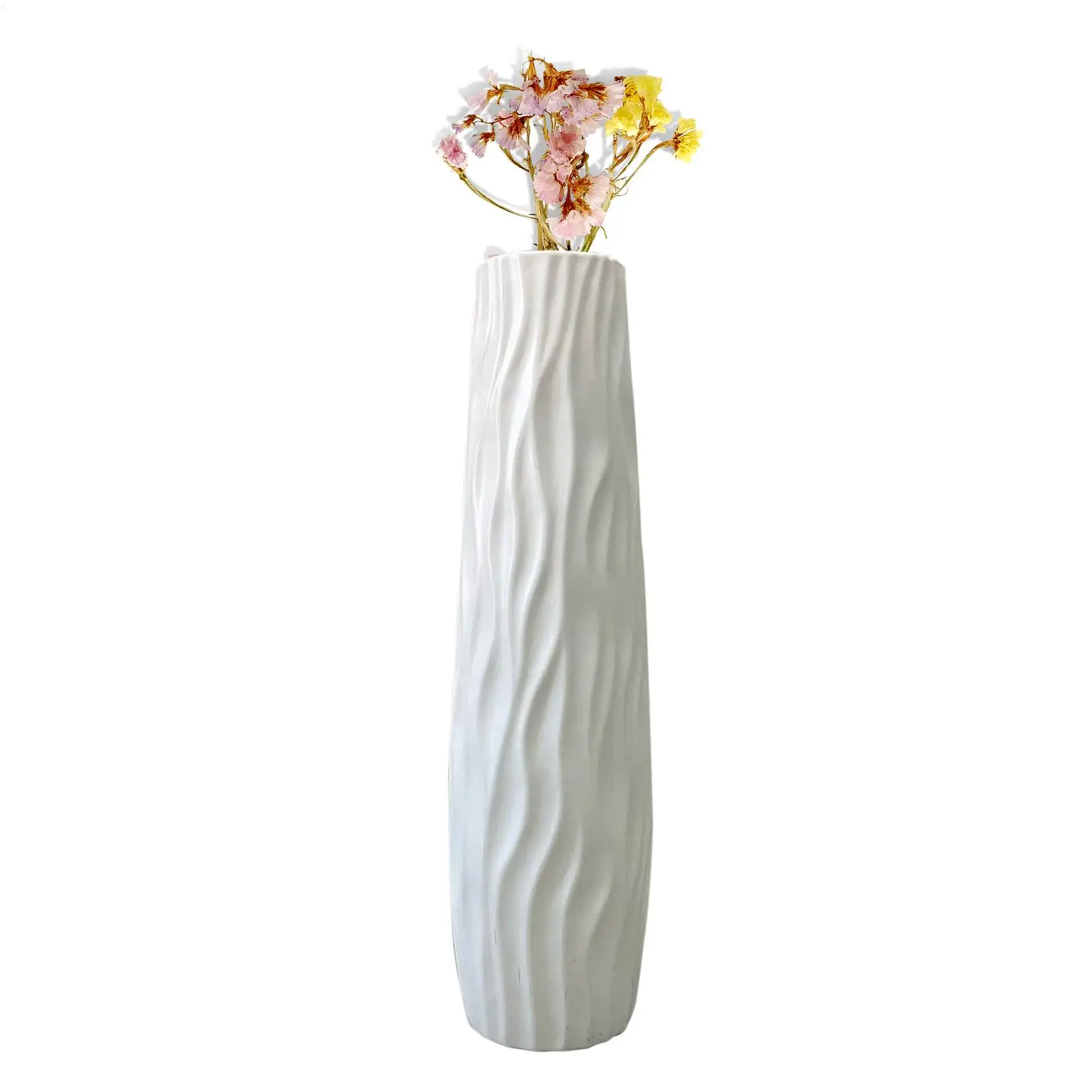 Große Bodenvase mit 3D-Relief, Stehende Hydroponische Vase für Wohnzimmer, Küche, Schlafzimmer, Esszimmer und Eingangsbereich