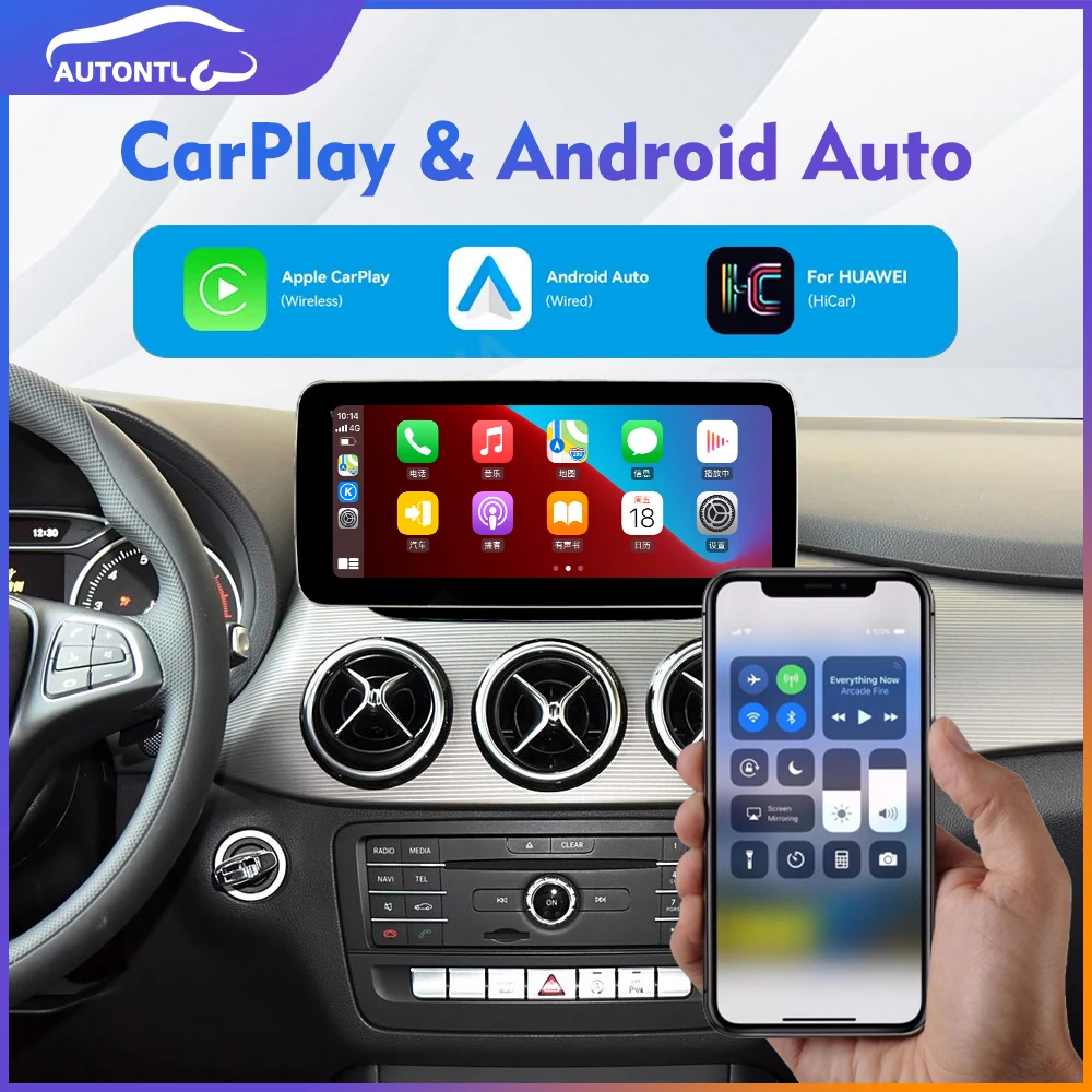 Wireless Carplay Android 13 Car Radio For Mercedes Benz B Class 2012-2018 Multimedia Screen GPS Navigation Audio Stereo HeadUnit