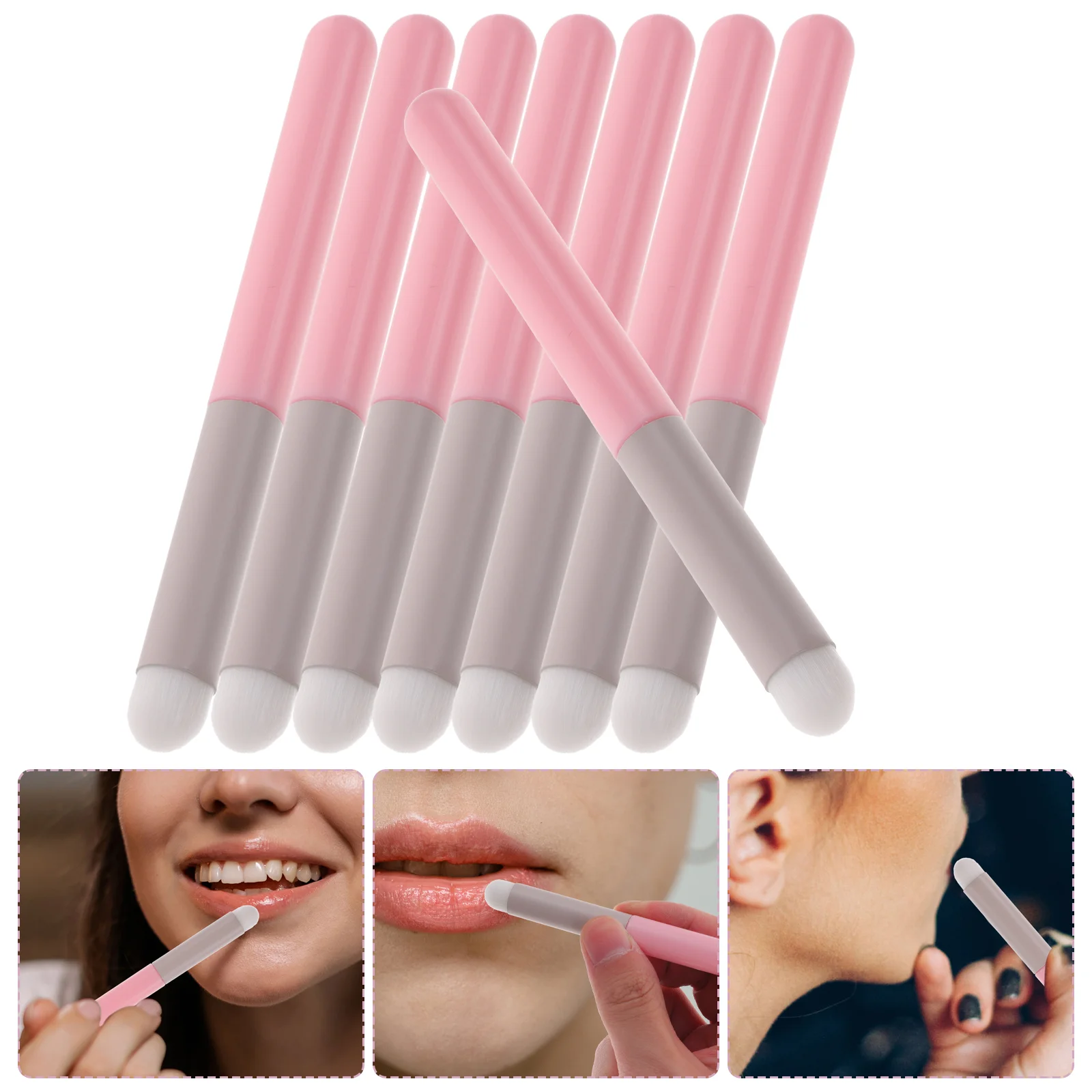 

Lip Brush Lipstick Portable for Gloss Smudge Makeup Use Eyeshadow Applicator Wands Facial Tools