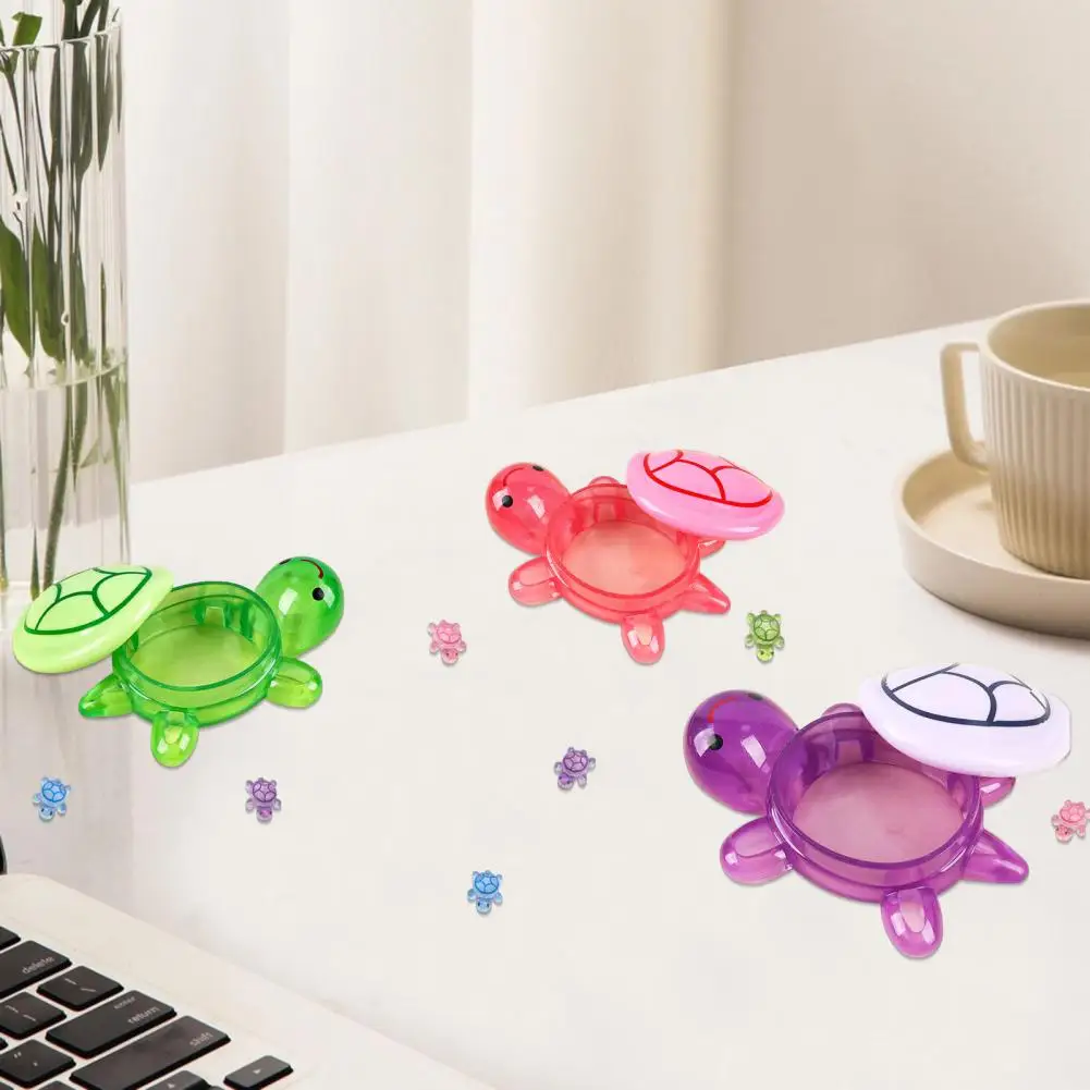 ที่ไม่ซ้ํากันเต่าโต๊ะเครื่องประดับ MINI ตุ๊กตาเต่าชุดกล่องเก็บ 100pcs น่ารักเต่าเล็กๆสําหรับงานฝีมือ Fairy Garden Decor
