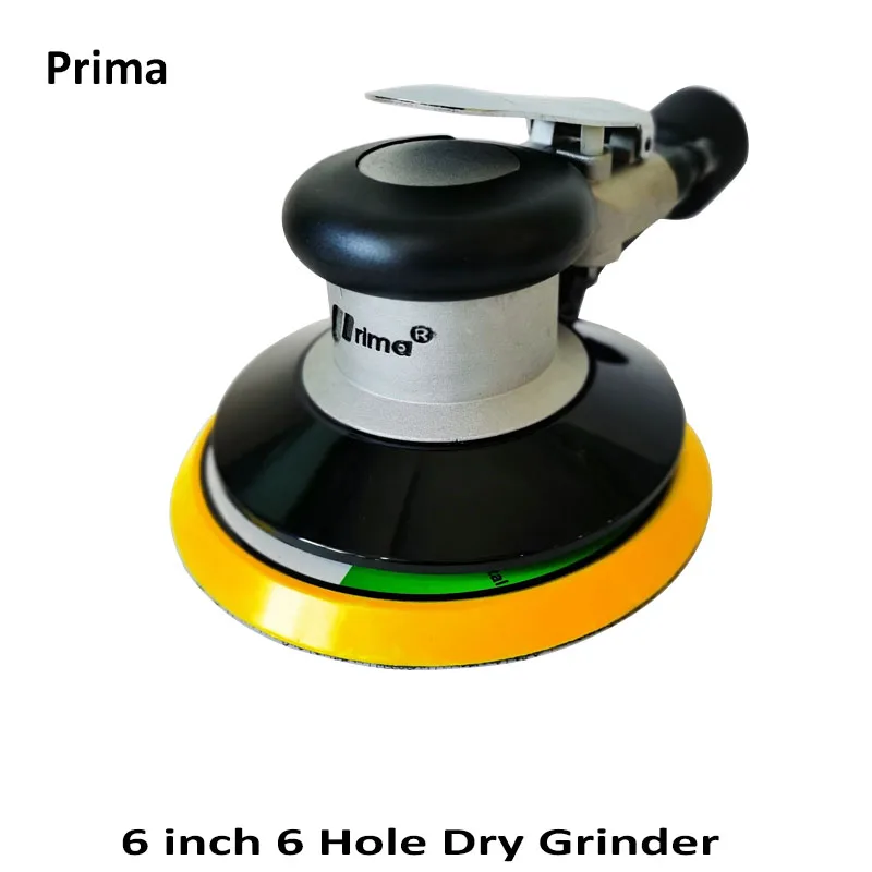 Prima 6 inch Air Grinding Pneumatic Grinding Machine Industrial Automobile Waxing Polishing Sandpaper Machine Putty Dry Grinding