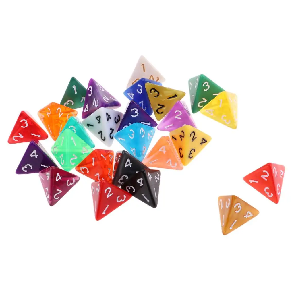 Plastic D4 Dices for Table Games Role Playing Game D&D, RPG DND Toy